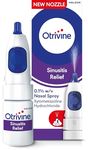 Otrivine Decongestant Nasal Spray, Nose Spray for Sinusitis & Blocked Nose Relief, 10ml