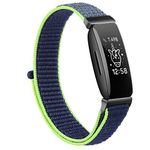 Meliya Bands for Fitbit Ace 3 /Ace 2, Adjustable Soft Nylon Sport Quick-Release Sport Replacement Wristband for Ace 3 /Ace 2 Fitness Tracker for Kids (Neon Lime)