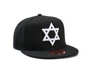 True Heads Jewish Star of David Black Snapback Baseball Cap