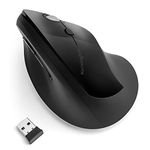 Kensington Pro Fit Ergo Vertical Wireless Mouse- Black (K75501WW), 2.8"x3"x4.4"