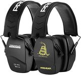 PROHEAR 016 Shooting Ear Protection Earmuffs 2 Pack, NRR 26dB for Gun Range, Hunting -Black and DOTM