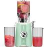 LINKChef Schnellreinigungs Entsafter, NO-Prep Entsafter Gemüse und Obst, Blitzreiniger Saftpresse Slow Juicer Testsieger mit Einfacher Installation, BPA Frei, 115mm, 1.2L, 200w Hellgrün