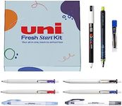 Uniball & Posca Fresh Start Kit | Back to School Supplies | Gel Pens, Clear Window Highlighters, Posca Markers, & Kuru Toga Mechanical Pencil | Elevate your Writing Experience with Uni