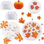 Maple Leaf Mold, Silicone Pumpkin Maple Leaves Mold Fall Fondant Molds for Fall Harvest Thanksgiving Halloween Cake Decorations Mold Sugarcraft Chocolate Candy Clay Tools