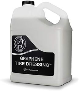 Adam's Graphene Tire Dressing - Deep Black Finish W/Graphene Non Greasy Car Detailing | Use W/Tire Applicator After Tire Cleaner & Wheel Cleaner | Ceramic Coating Like Tire Protection (Gallon)