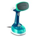 T-Fal DT7050 Access Steam Minute Travel, versatile handheld steamer, steam iron, refresh, sanitize clothes, couch covers, curtains, Blue/White