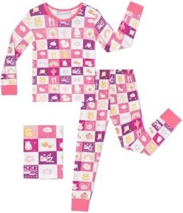 Baby Rayon of Bmamoo Printed Pajamas Set Long Sleeve 2 Piece 5-6T