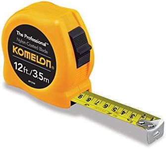 Komelon 4912IM The Professional 12-Foot Inch/Metric Scale Power Tape, Yellow