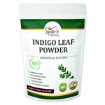 Spierb Indigo Leaf Powder 250gm - Natural Pure Indigo Powder for Hair - Indigo Henna Hair Dye black permanent hair colour/beard dye - Use with henna powder for jet black hair dye/dark brown hair dye