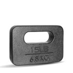 Yes4All 15 lb Ruck Weight – Cast Iron Ruck Weight for Walking, Jogging, and Running