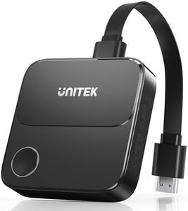 Unitek Hdmi Wireless Display Dongle Adapter - 5G Screen Mirroring Receiver TV Casting Device Screen Mirroring Adapter/4K Hdmi Extender for Streaming Video to Monitor from Mac iOS Android Windows-Black