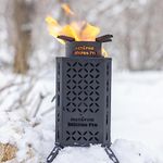 Inferno Pro Stove Outdoor/Indoor (Use Biomass, Fire Starter, Canned Heat) - Compact, Camping, Off-Grid, Emergency - by InstaFire