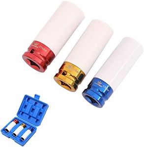 Juego de dados de impacto de rueda de aleación TOPWAY 3 piezas 1/2"Drive 17mm 19mm 21mm Oro Rojo Azul Cromo Vanadio Acero…