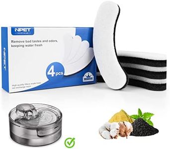 NPET DF10 Dog Water Fountain, 170oz/1.3Gallon/5L Large Automatic Pet Water Dispenser Cat Water Fountain with Cleaning Kit, Replacement Filter for Cat, Dogs, Multiple Pets (Replacement Filters)