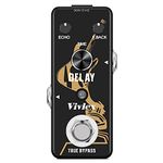 Vivlex LEF-314 Delay Guitar Effects Pedal Mini Analog Vintage Echo Stompbox for Electric Guitar Bass True Bypass Footswitch