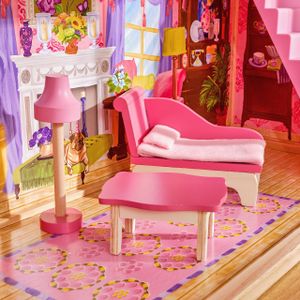 KidKraft Kayla Wooden Dollhouse – Multi-Level Playhouse for Kids