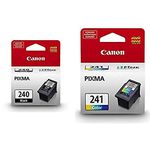 Canon CL-241 Tri-Colour + PG-240 Black Genuine Ink Cartridges Bundle