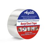 Aiglille Super Waterproof Tape 2" W X 16'L, Leak Butyl Sealant Tape for Outdoor Use, RV Repair, Boat and Pipe Sealing, Roof Crack, Deck, Pool, Silver