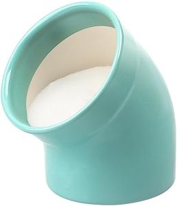 Pohido Salt Pig, Dishwasher Safe Ceramic Salt Cellar Modern and Minimalist, Salt Pig Ceramic for Convenient Access to Seasoning, Wide Caliber Salt Holder for Counter, Mint Green