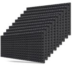 DEVICE OF URBAN INFOTECH Acoustic Foam 6x3 Ft. Pyramid Acoustic Foam Sheet Sound Proofing Foam Room Noise Reducer Sound Absorber Acoustic Foam Panels for Recording Studio (Pack of 10, Black)