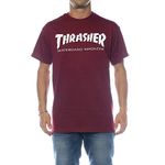 Thrasher Men's Skateboard Magazine Logo T-Shirt,Maroon,XX-Large