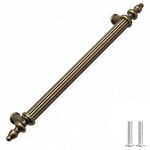 Decoranddecor Vandon - Vintage Traditional Cabinet Pull Handles Country Style Classic - Solid Zinc (160mm, Antique Brass)