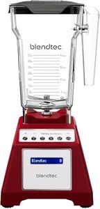 Blendtec Total Classic Original Blender and 75 oz FourSide Blender Jar - Kitchen Blender Bundle - Red