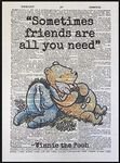 Parksmoonprints Winnie The Pooh Quote Vintage Dictionary Print Picture Wall Art Best Friend Gift