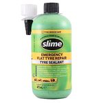Slime 10125 Flat Tyre Puncture Repair Sealant, Smart Repair Kit Refill, Suitable for Cars, Non-toxic, Eco-friendly, 473 mL (16oz) Bottle , Green