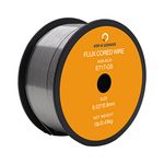 KOP&WDHOM Flux Core Welding Wire, Mild Steel E71T-GS .030-Diameter, 1-Pound Low Splatter Gasless Carbon Steel Mig Welding Wire