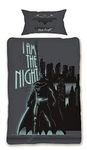 Official DC Batman Dark Knight Single Duvet Cover Set Reversible 100% Soft Cotton Bedding