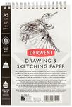 Derwent Sketch Pad A5 Portrait, Drawing & Writing, 30 Sheets, Acid-Free Paper, Wirebound Spine, Professional Quality, 2300140