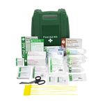 Safety First Aid Group Workplace First Aid Kit British Standard (Small 1-25 Persons) Wall Mountable with Inspection Tags and Extra Plasters