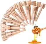 24 Pcs Honey Dipper Sticks, 3 inch Mini Wooden Honeycomb Stick, Small Honey Spoons Stirrer Stick for Honey Jar Dispense Drizzle Honey and Wedding Party Favors Gift