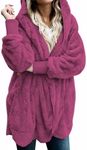 Zilcremo Women Hooded Cardigan Fuzz