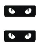 Zcketo 2 Pcs Reflective Funny Cat Eyes Patch Infrared IR Night Safety Morale Badge Tactical Military Uniform Fastener Emblem for Biker Backpack Clothing Jacket Vest Coat Dog Harness