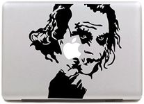 Vati Leaves Removable Creative Heath Ledger Joker Decal Sticker Skin Art Black for Apple MacBook Pro Air Mac 13" 15" inch/Unibody 13" 15" Inch Laptop