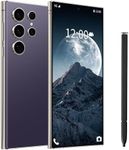 BAOWU I24 Ultra 5G Unlocked Phones, Built in Pen, Smartphone Battery 6800mAh 6.8" HD Screen Unlocked Cell Phone, 6+256GB Android13 with 128G Memory Card, Face ID/Fingerprint Lock/GPS (Dark Purple)