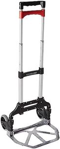 Magna Cart Personal 150 lb Capacity Aluminum Folding Hand Truck (Black/Red), 1 Pack