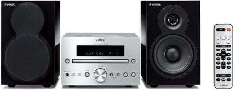 Yamaha MCR-332 SIPB Micro chaîne CD avec Station d'accueil pour iPod/iPhone Tuner FM USB Argent/Noir Piano
