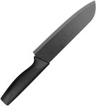 HEXONIQ® Professional Kitchen 12 inch Knife, High Carbon Stainless Steel Ultra Sharp Cooking Knife with Ergonomic Non-Slip Handle, Rustproof for Kitchen Home Restaurant, Black, Pack of 1