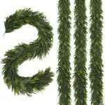N&T NIETING 4 Pcs Artificial Norfolk Pine Garlands, Real Touch Pine Garland, Faux Greenery Garland Winter Christmas Garland for Table, Mantle, Holiday Indoor Outdoor Christmas Decorations