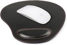 Londo Leather Oval Mousepad with Wrist Rest