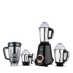 Bajaj Military Series Glamore 4 Jar 1000 Watts Mixer Grinder | 3-Speed Control With Pulse Effect Mixie| 2 Years Warranty | Jet Black