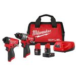 Drill and impact kit Milwaukee M12 3497-22