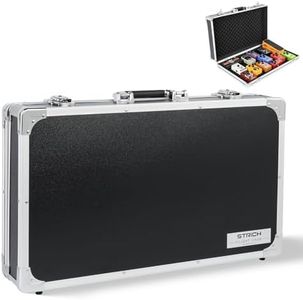 STRICH Guitar Pedal Case STANDARD 22, 22.44" x 12.99" x 4.33" Large Aluminum Locking Effect Pedal Case with Mounting Tape, Compatible with Single Pedals & Multi-Effects