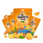 DOBIEE My Santra Candy 200 Candies (Pack of 4) | Vitamin C | Orange Candies | Narangee Candy | Fruity & Inside juicy Centre Filled Candies | For Travel & Return Gifts To Your Family & Friends