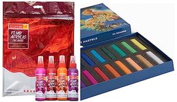 Camel 20-Shade Soft Pastel Set Fluid Acrylic Kit - Sunset Series