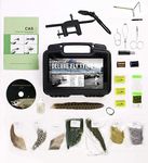 CREATIVE ANGLER Deluxe Fly Tying Kit for Fly Fishing - Complete Fly Tying Tools Kit, Ideal for Beginners and Pros, Includes Fly Tying Feathers, Vice, Bobbin, Rotary Tool for Your Fly Tying Station