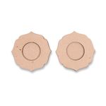 HOBBY INDIA 10 Pieces MDF Wooden Tealight Candle Holder for Home and Office Decoration